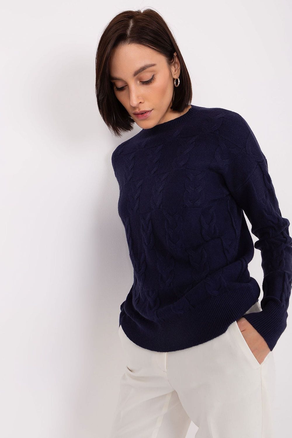 Women Long Sleeve Knitted Sweater - ShalayeFashion