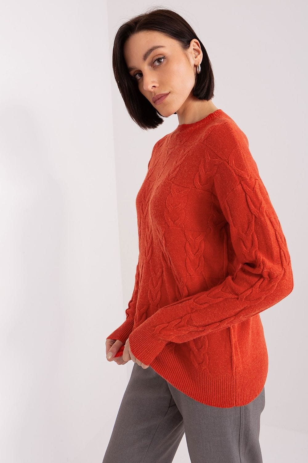 Women Long Sleeve Knitted Sweater - ShalayeFashion