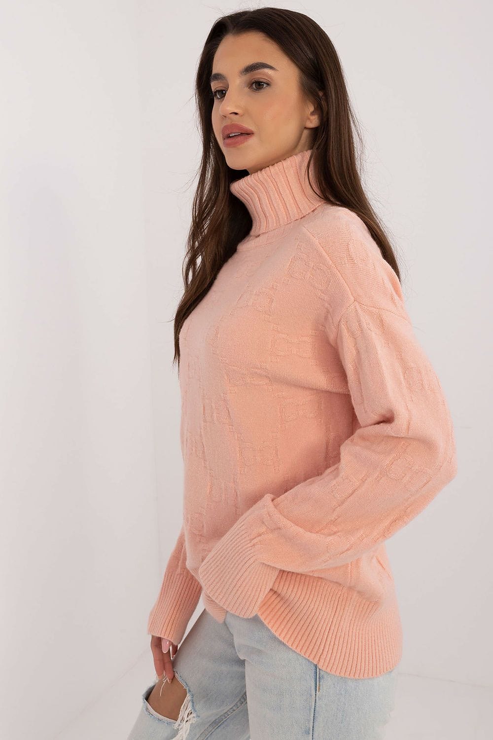 Women Long Sleeve Sweater Button Cuffs - ShalayeFashion