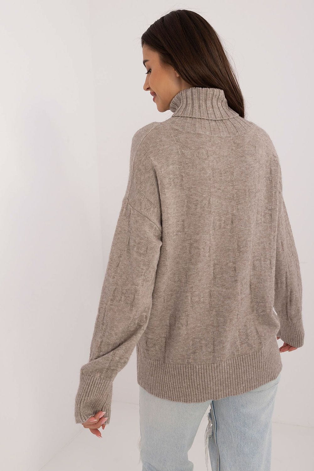 Women Long Sleeve Sweater Button Cuffs - ShalayeFashion