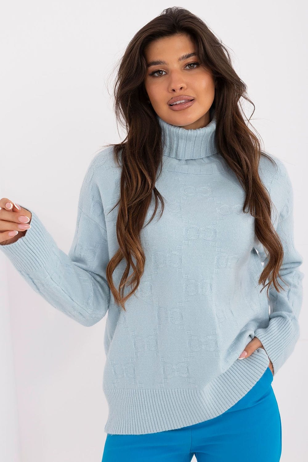 Women Long Sleeve Sweater Button Cuffs - ShalayeFashion