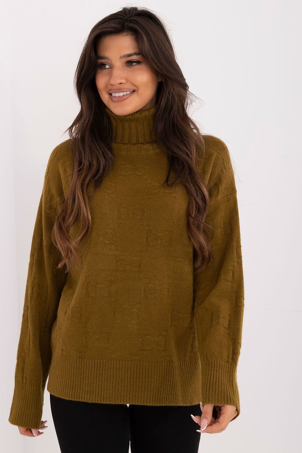 Women Long Sleeve Sweater Button Cuffs - ShalayeFashion