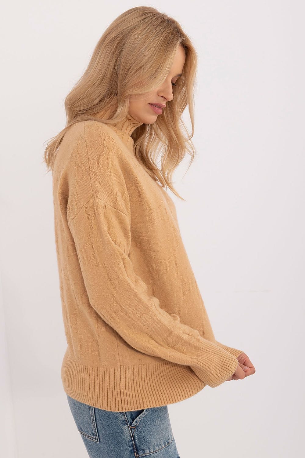 Women Long Sleeve Sweater Button Cuffs - ShalayeFashion