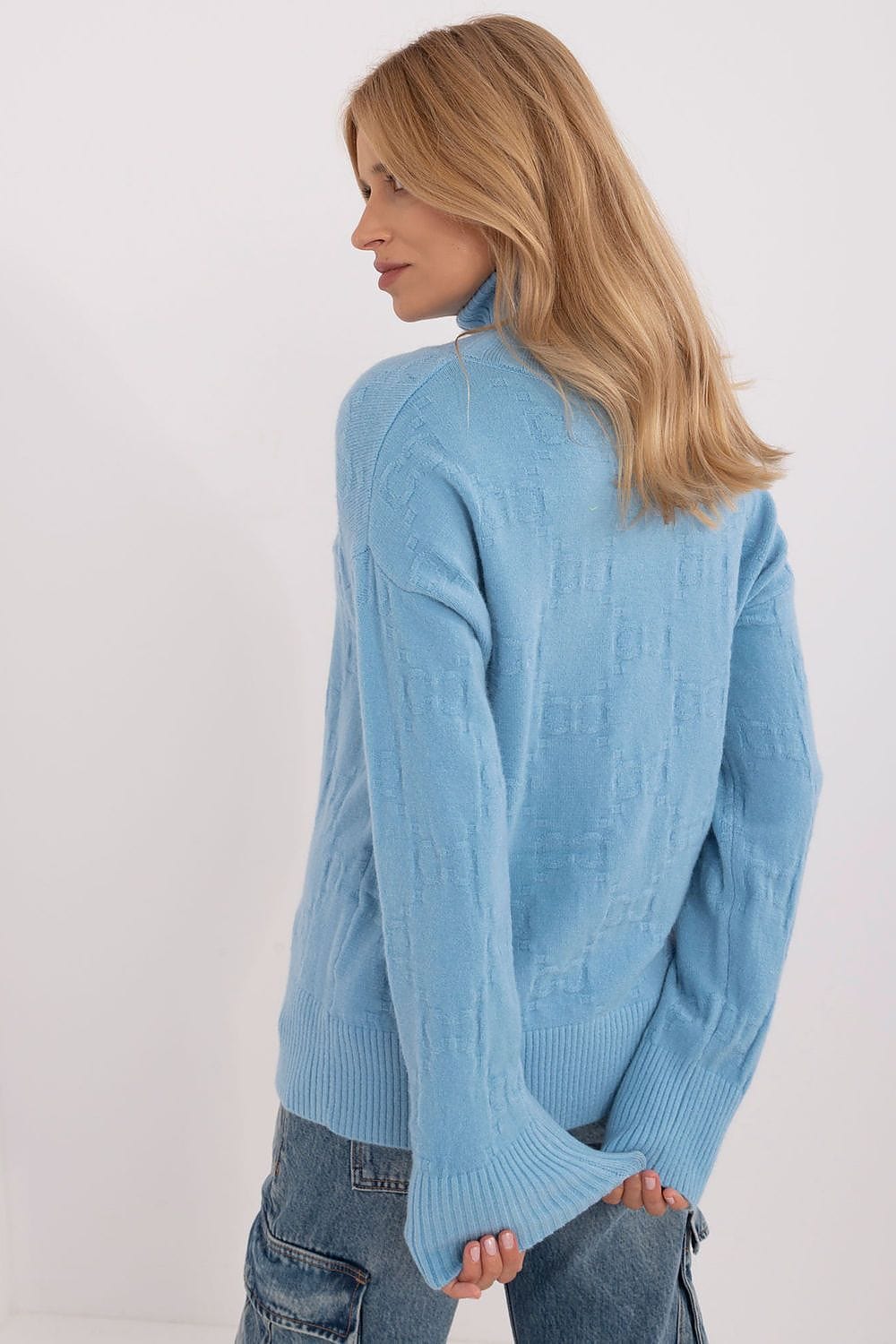 Women Long Sleeve Sweater Button Cuffs - ShalayeFashion