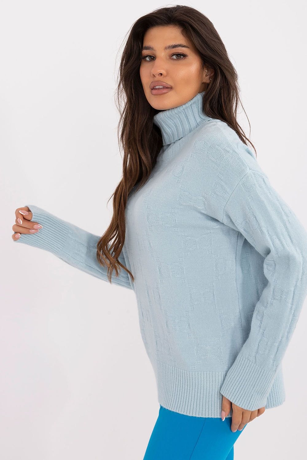 Women Long Sleeve Sweater Button Cuffs - ShalayeFashion