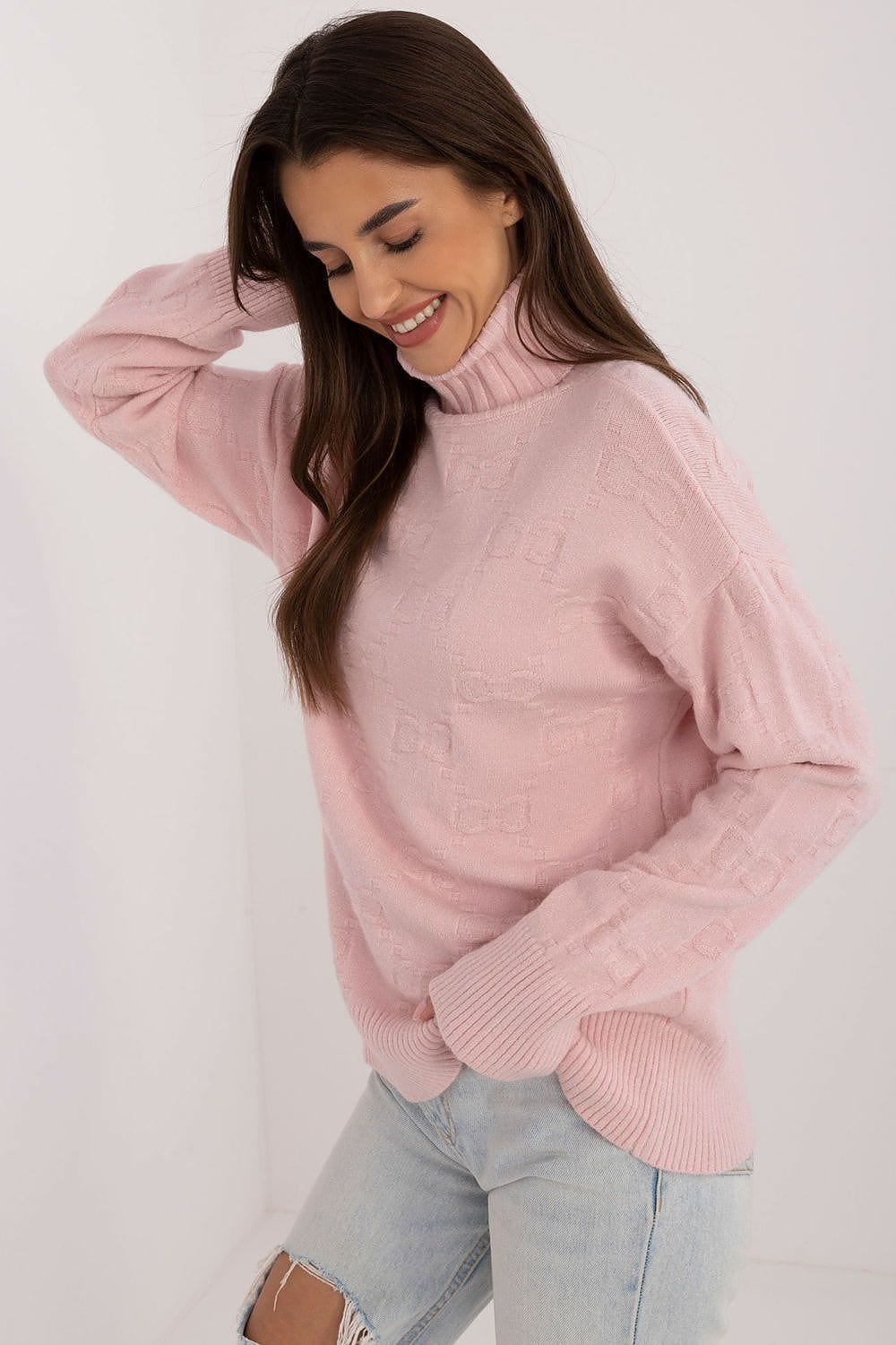 Women Long Sleeve Sweater Button Cuffs - ShalayeFashion