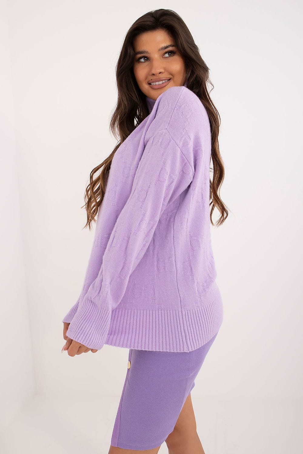 Women Long Sleeve Sweater Button Cuffs - ShalayeFashion