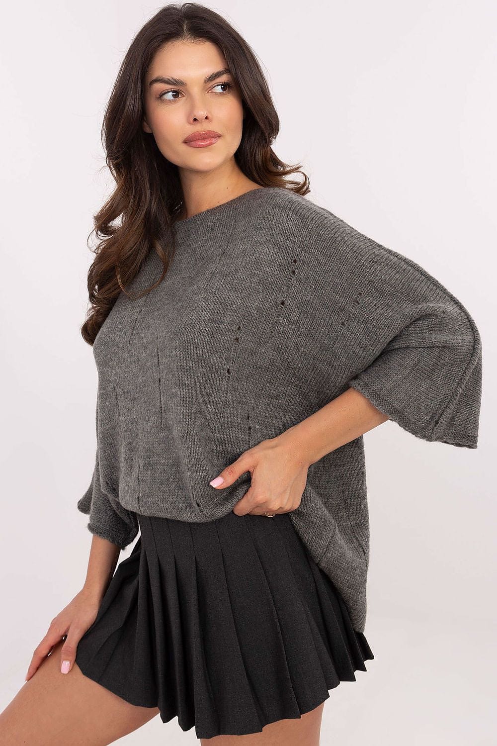 Women Oversize Sweater Wool Blend - ShalayeFashion