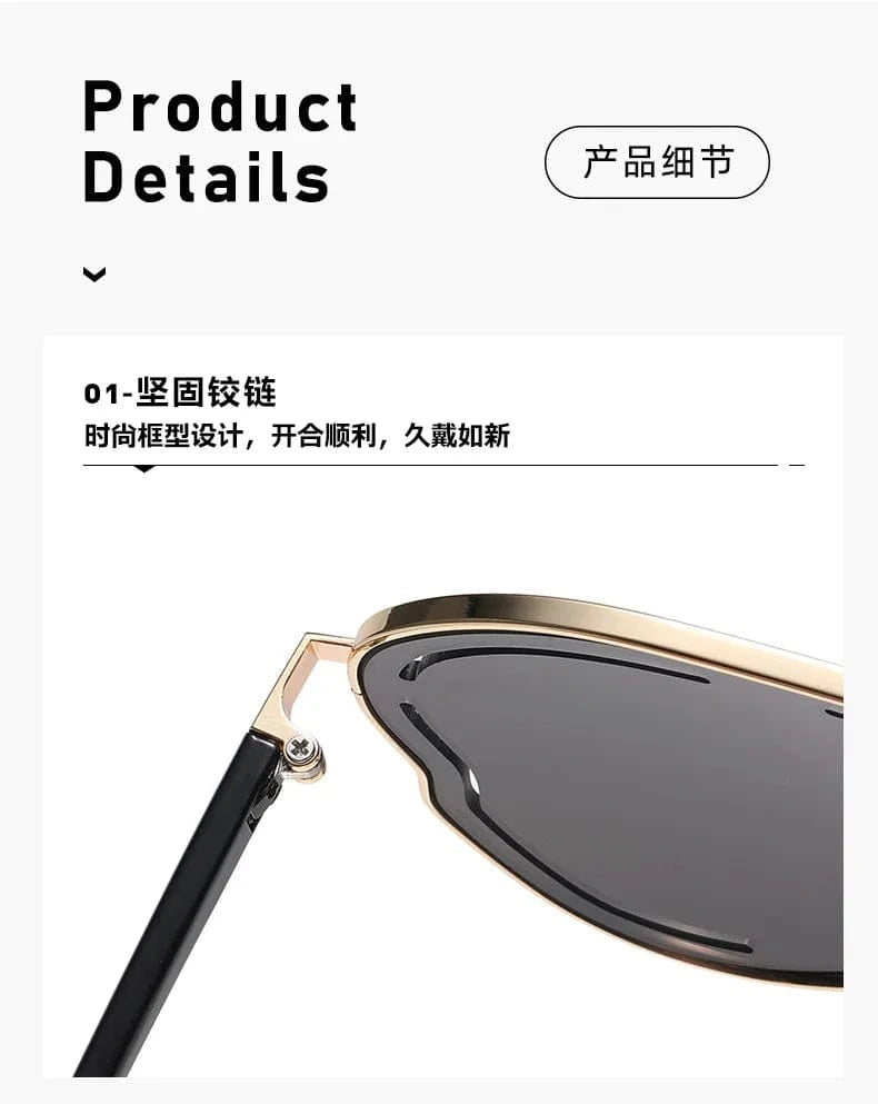 Women Oversized Square Shield Sunglasses - ShalayeFashion