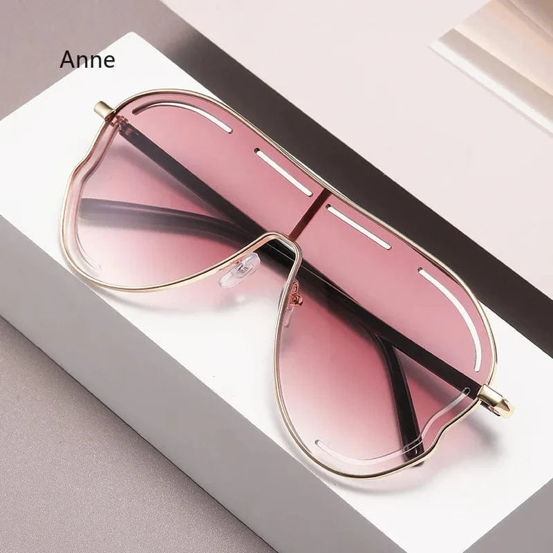Women Oversized Square Shield Sunglasses - ShalayeFashion