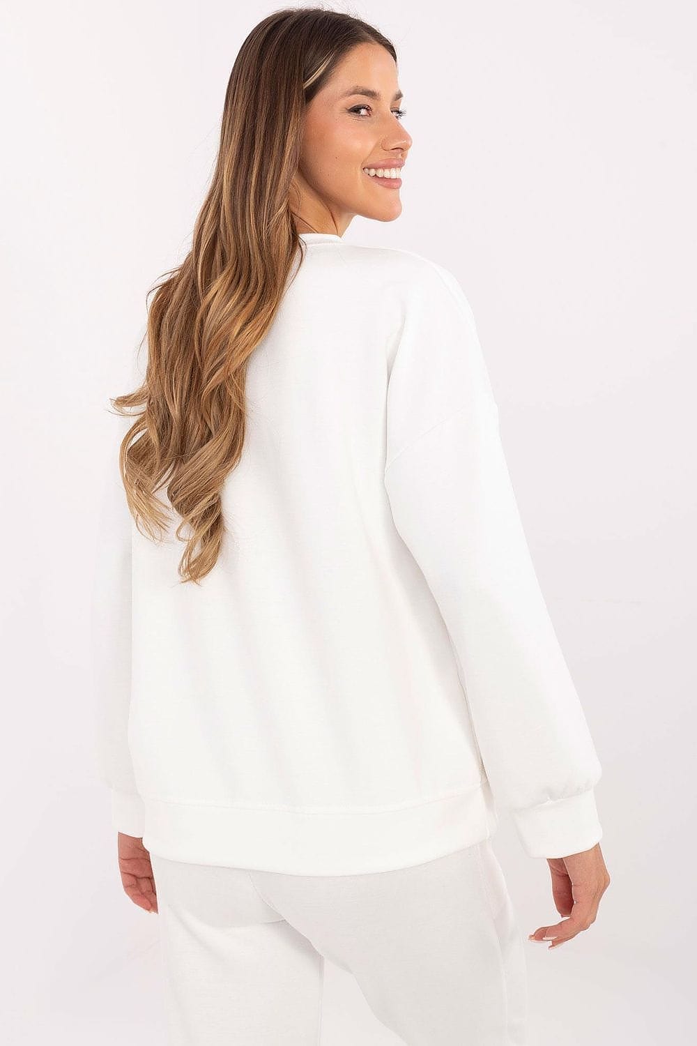 Women Pullover Heart Patch Zircons - ShalayeFashion