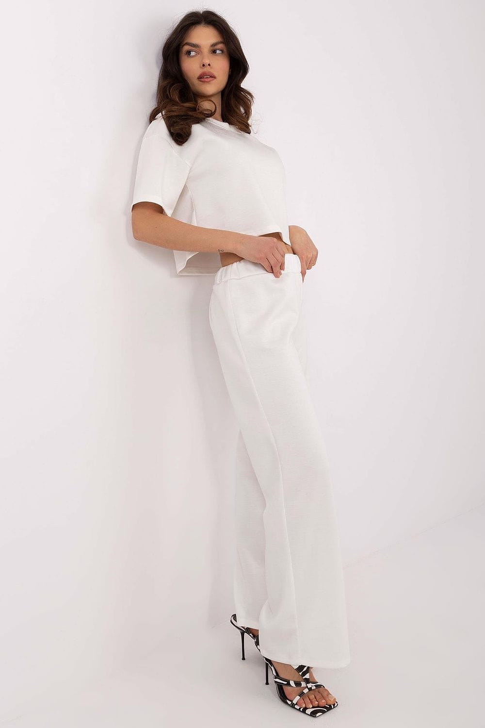 Women Short Sleeve Set High Waist - ShalayeFashion