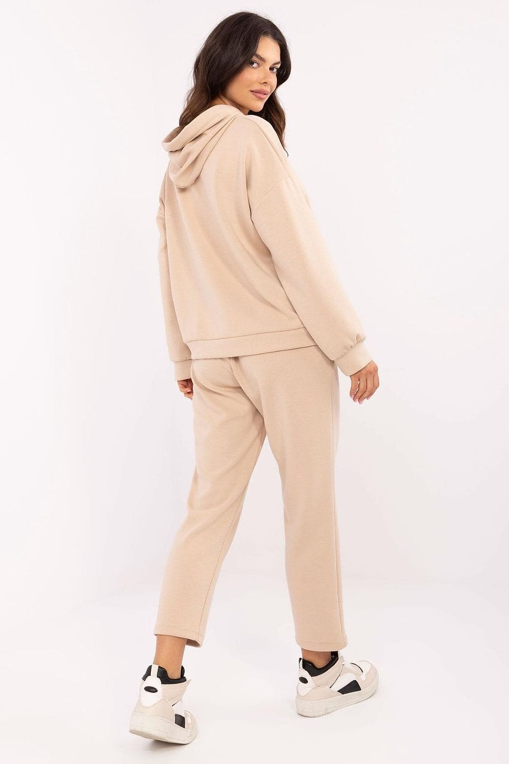 Women Sweat Suit Set Melange Gray - ShalayeFashion