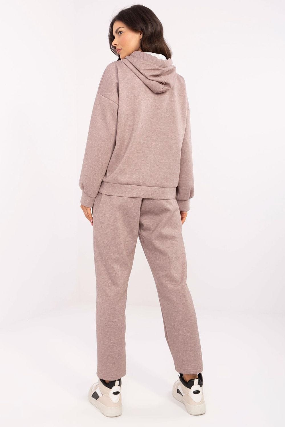 Women Sweat Suit Set Melange Gray - ShalayeFashion