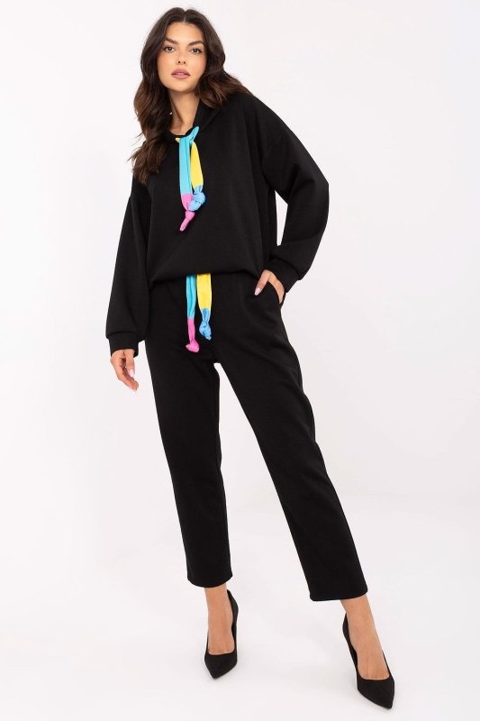 Women Sweat Suit Set Melange Gray - ShalayeFashion