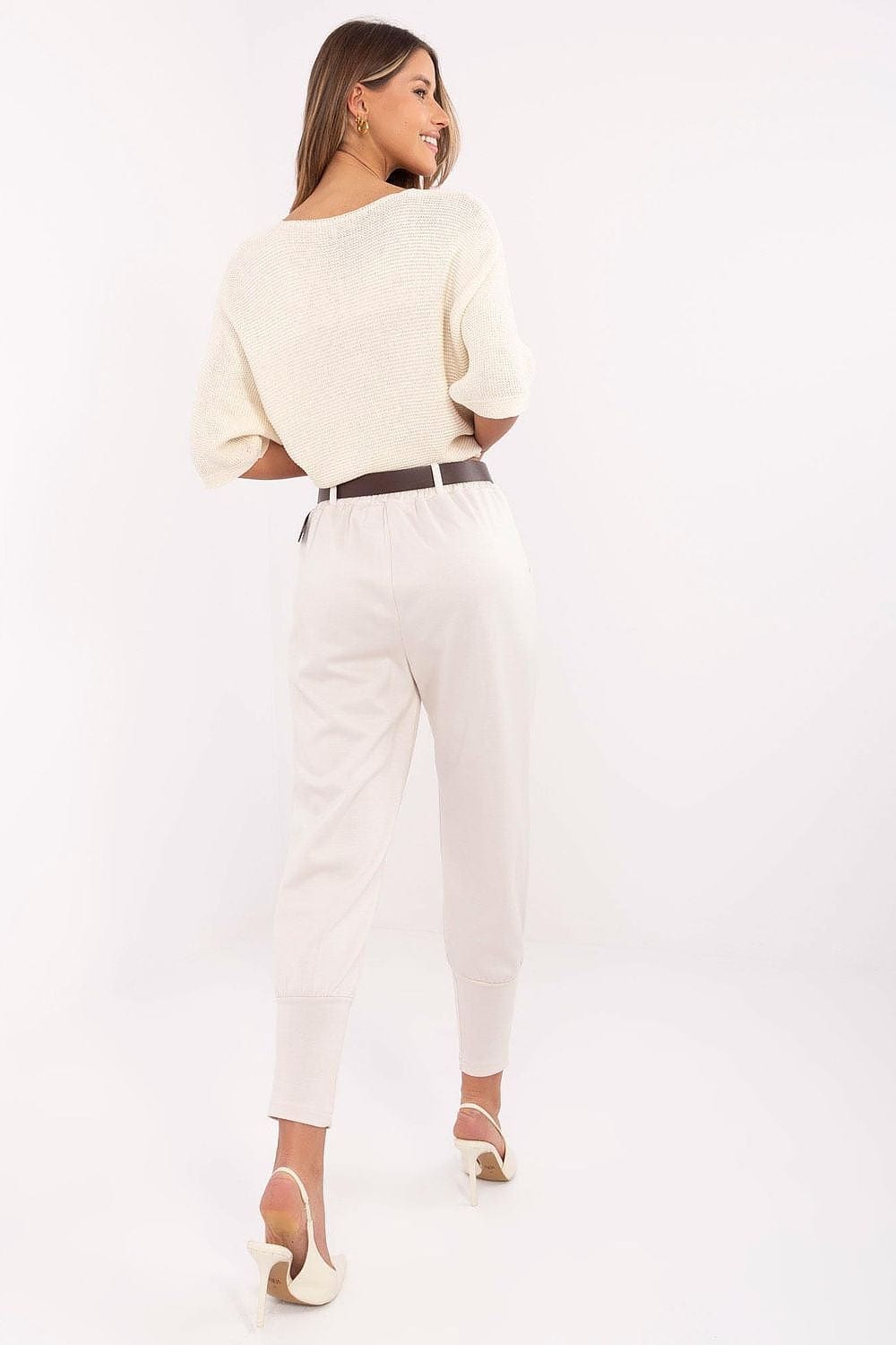 Women Sweatpants High Waist Belt - ShalayeFashion