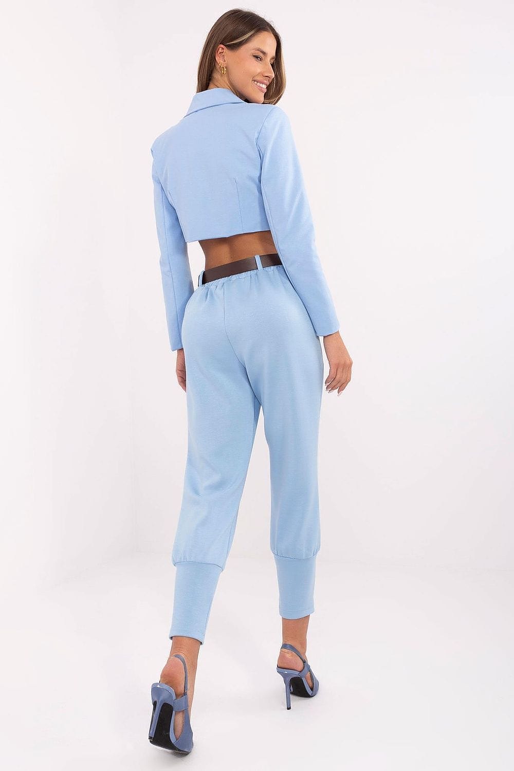 Women Sweatpants High Waist Belt - ShalayeFashion