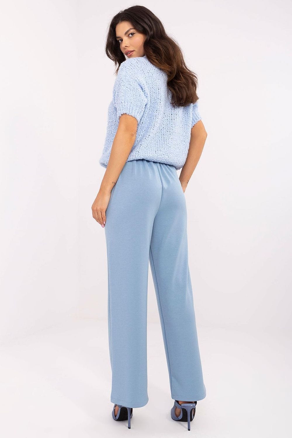 Women Sweatpants High Waist Belt Cuffs - ShalayeFashion