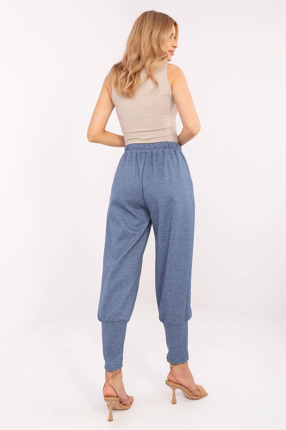 Women Sweatpants Wide Cuffs Tie - ShalayeFashion