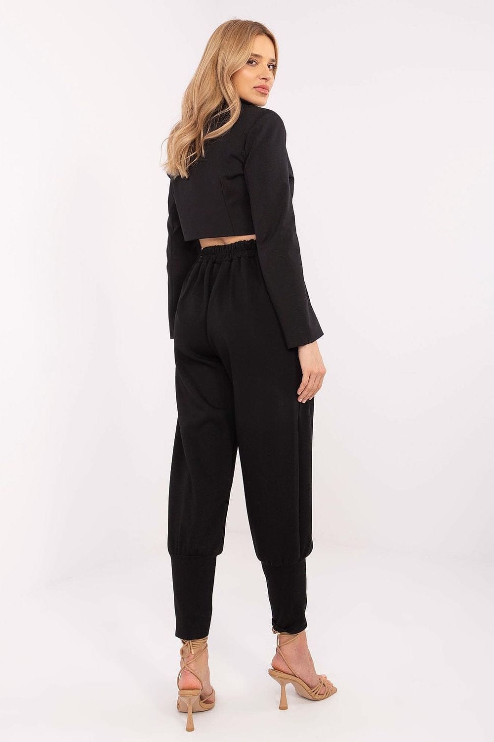 Women Sweatpants Wide Cuffs Tie - ShalayeFashion