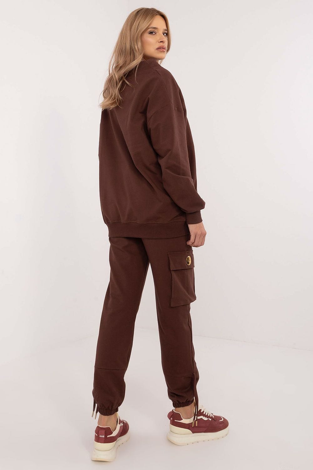 Women Tracksuit Set Cotton Elastane Chain - ShalayeFashion