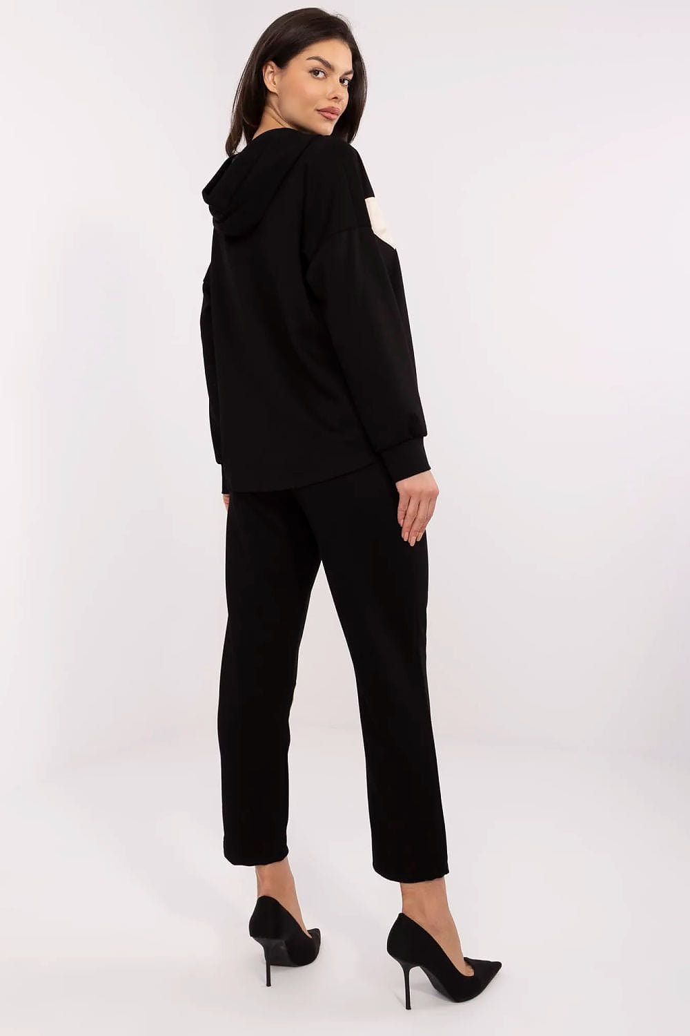 Women Tracksuit Set Heart Patches - ShalayeFashion