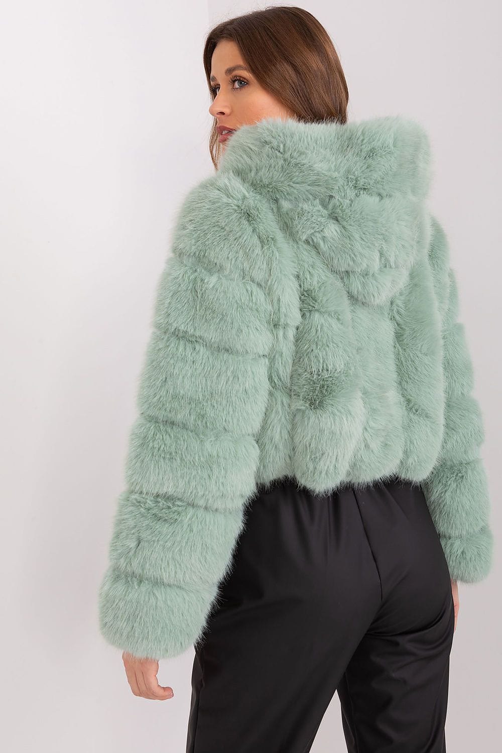 Women Transitional Jacket Hooded Fur - ShalayeFashion