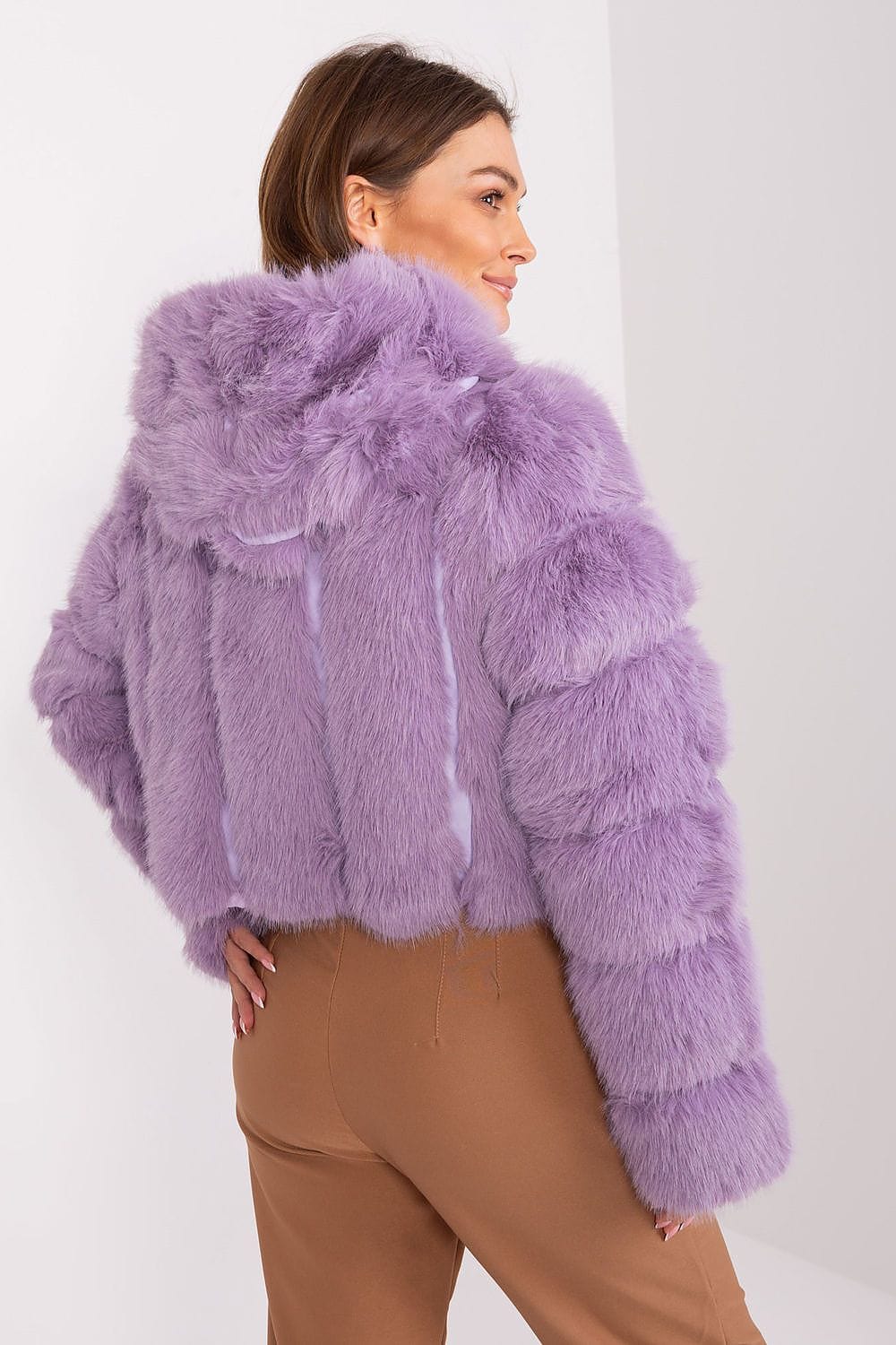 Women Transitional Jacket Hooded Fur - ShalayeFashion