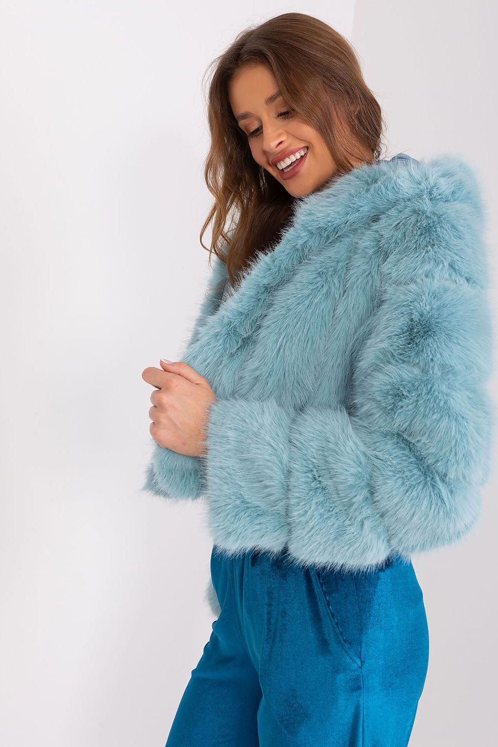 Women Transitional Jacket Hooded Fur - ShalayeFashion