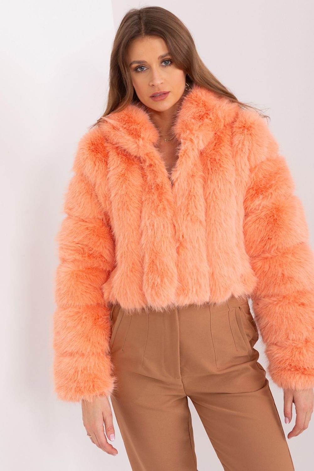 Women Transitional Jacket Hooded Fur - ShalayeFashion