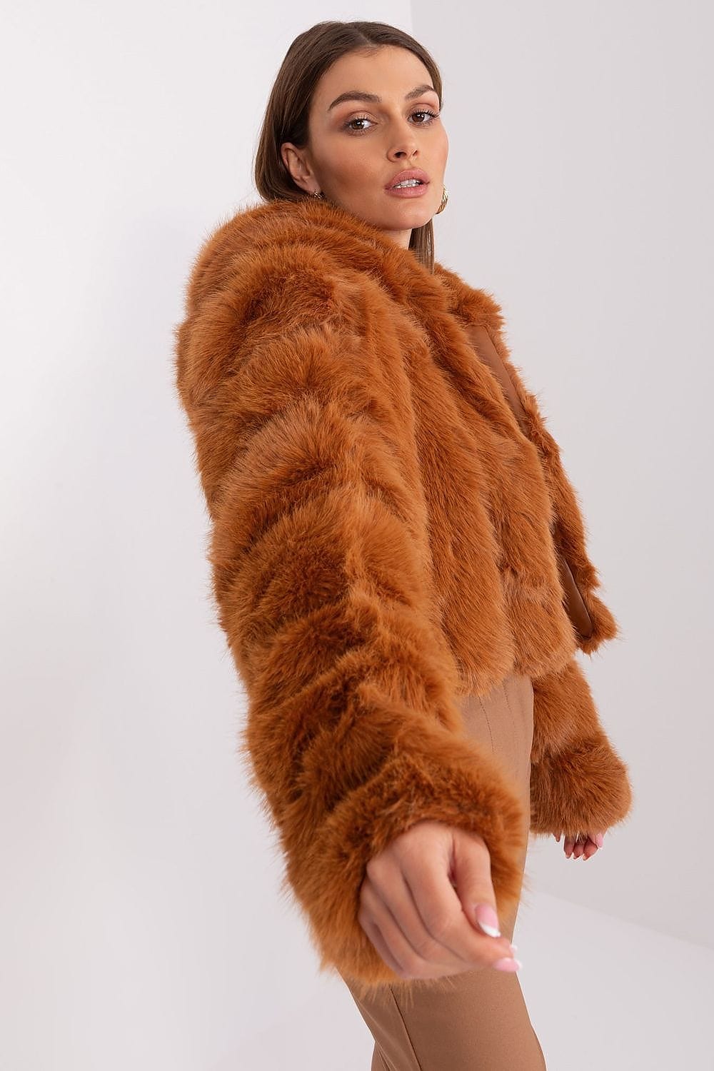 Women Transitional Jacket Hooded Fur - ShalayeFashion