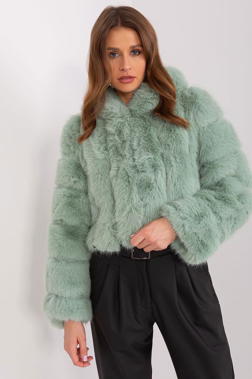 Women Transitional Jacket Hooded Fur - ShalayeFashion