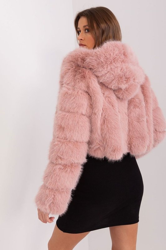 Women Transitional Jacket Hooded Fur - ShalayeFashion