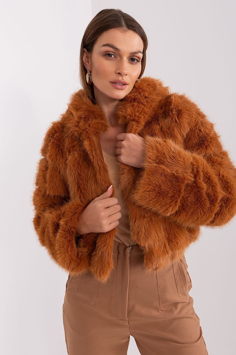 Women Transitional Jacket Hooded Fur - ShalayeFashion