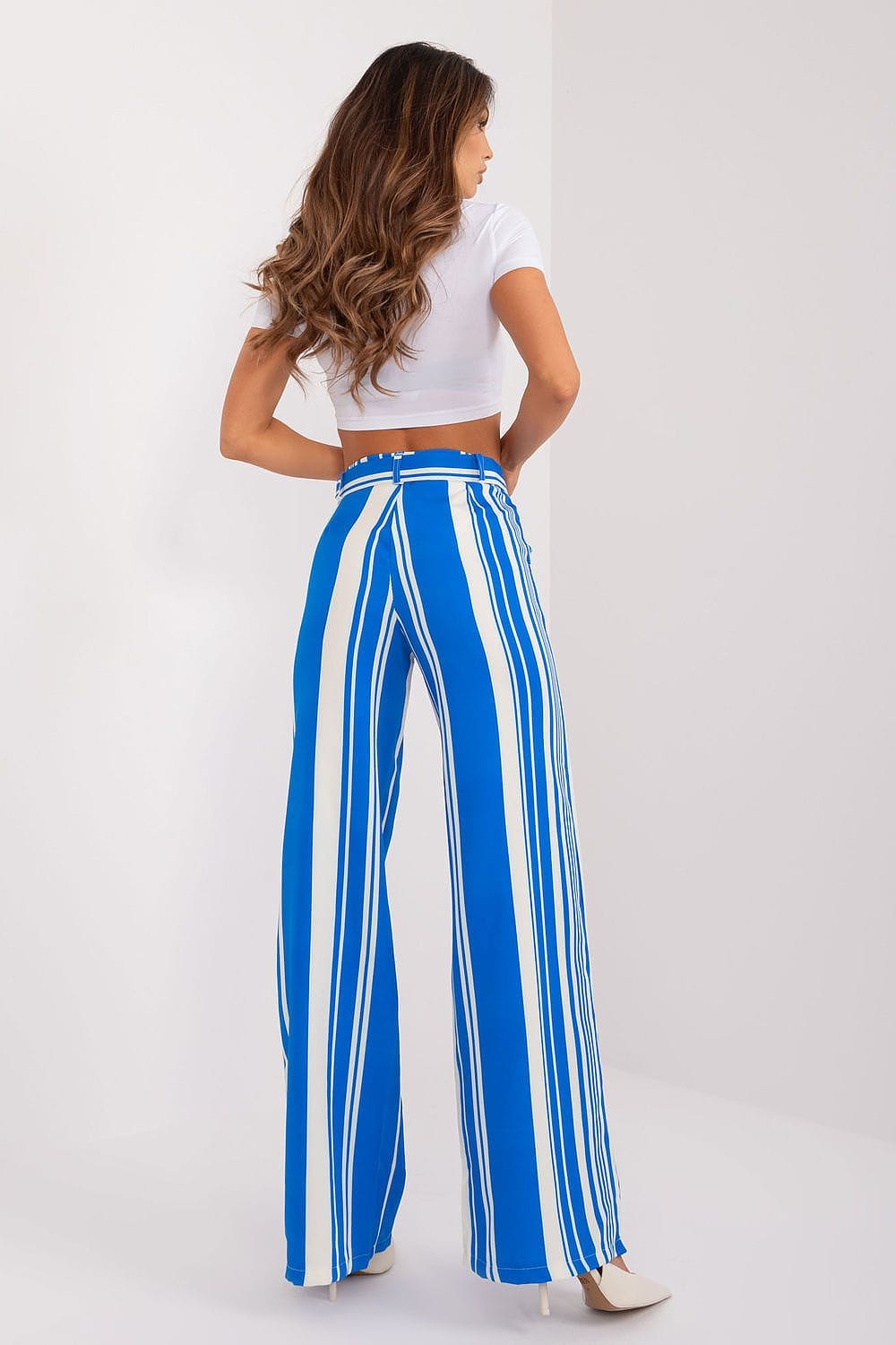 Women Trousers High Waist Elastic Back - ShalayeFashion