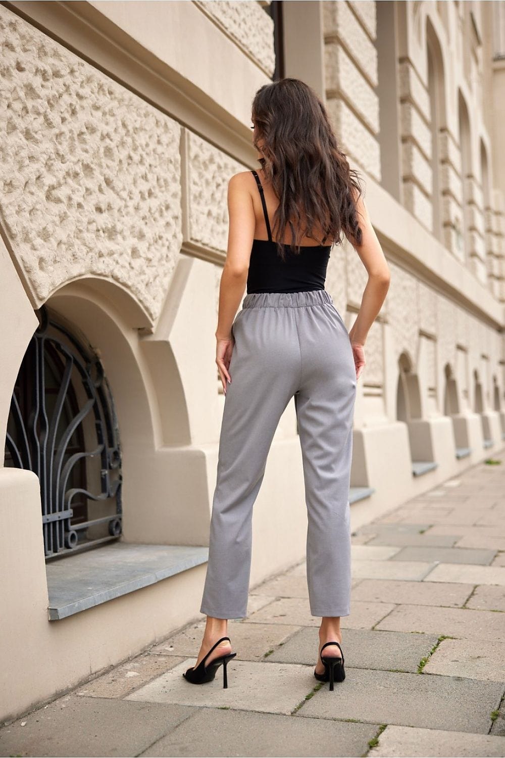 Women Viscose Trousers Elastic Waist Casual - ShalayeFashion