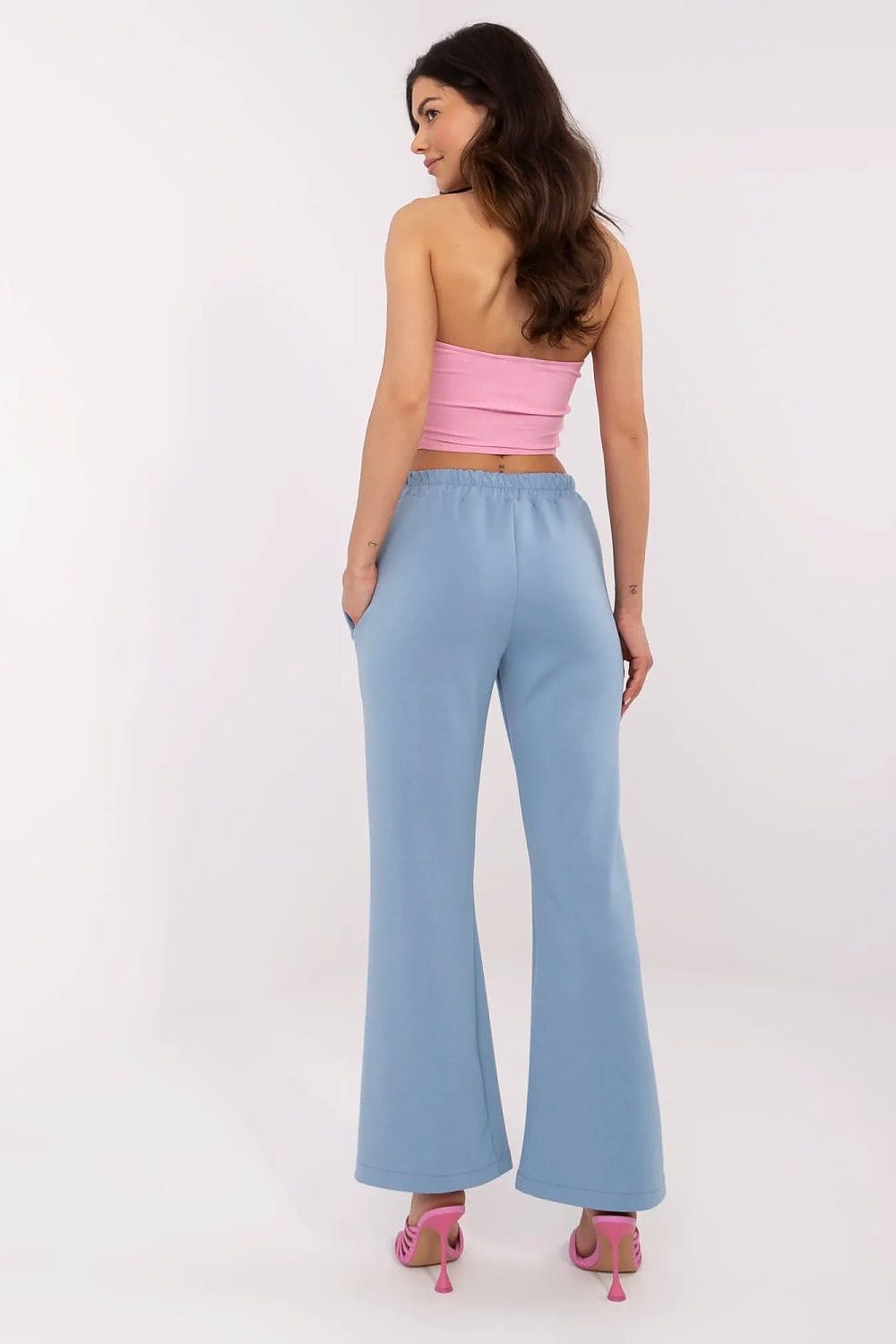 Women Wide Leg Pants Detachable Brooches - ShalayeFashion