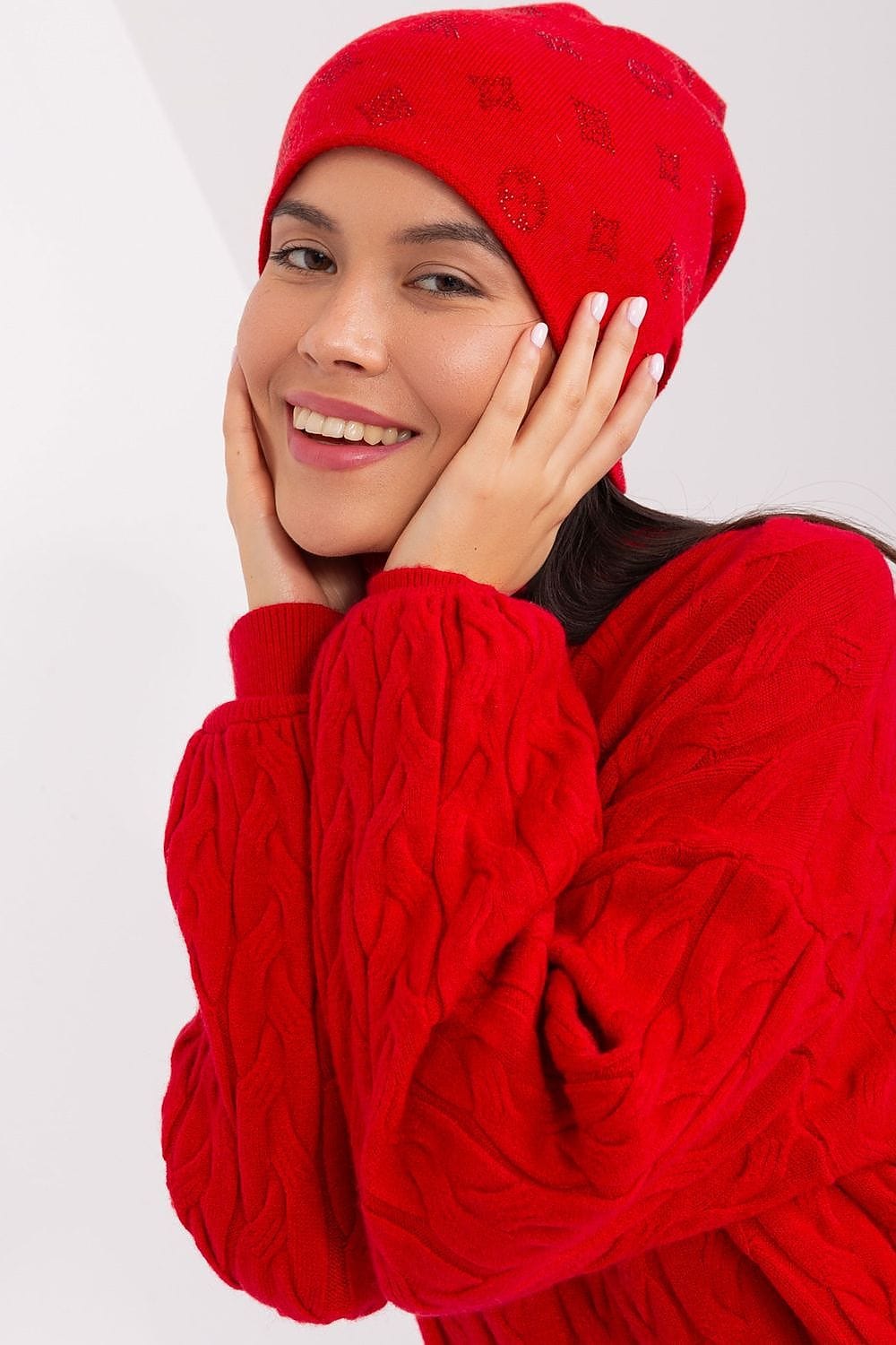 Women Winter Beanie Cashmere Rhinestone - ShalayeFashion