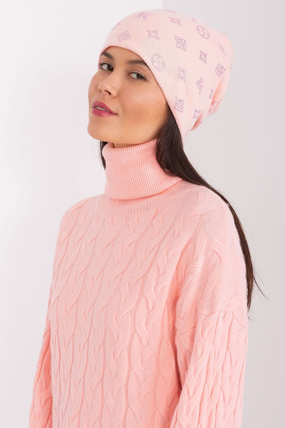 Women Winter Beanie Cashmere Rhinestone - ShalayeFashion