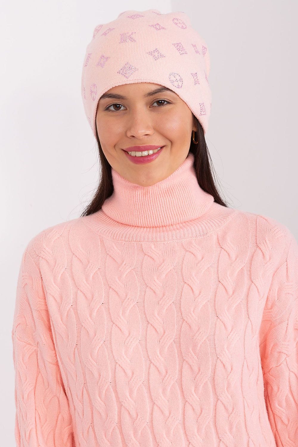 Women Winter Beanie Cashmere Rhinestone - ShalayeFashion
