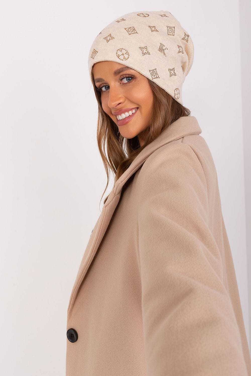 Women Winter Beanie Cashmere Rhinestone - ShalayeFashion