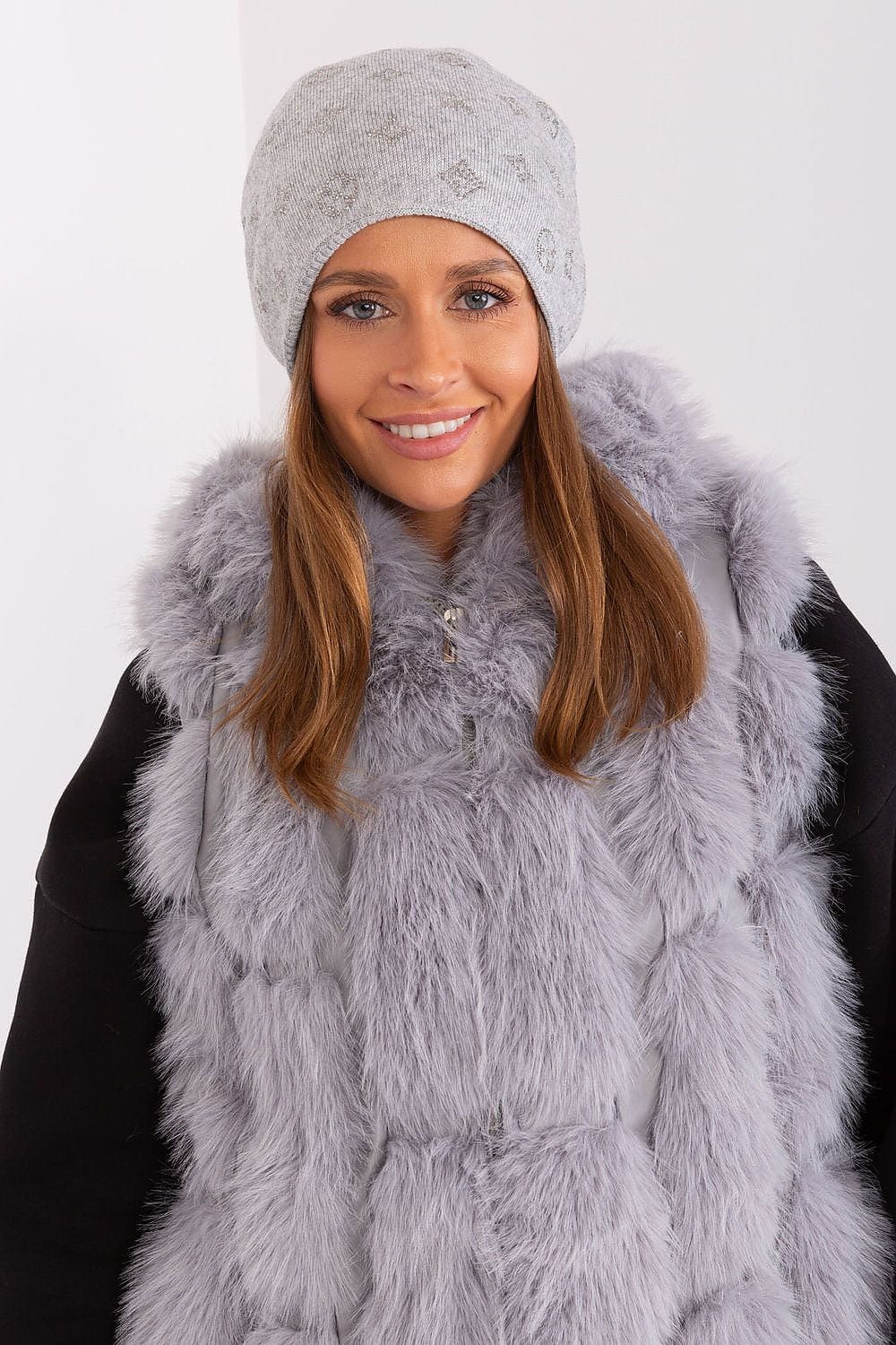 Women Winter Beanie Cashmere Rhinestone - ShalayeFashion