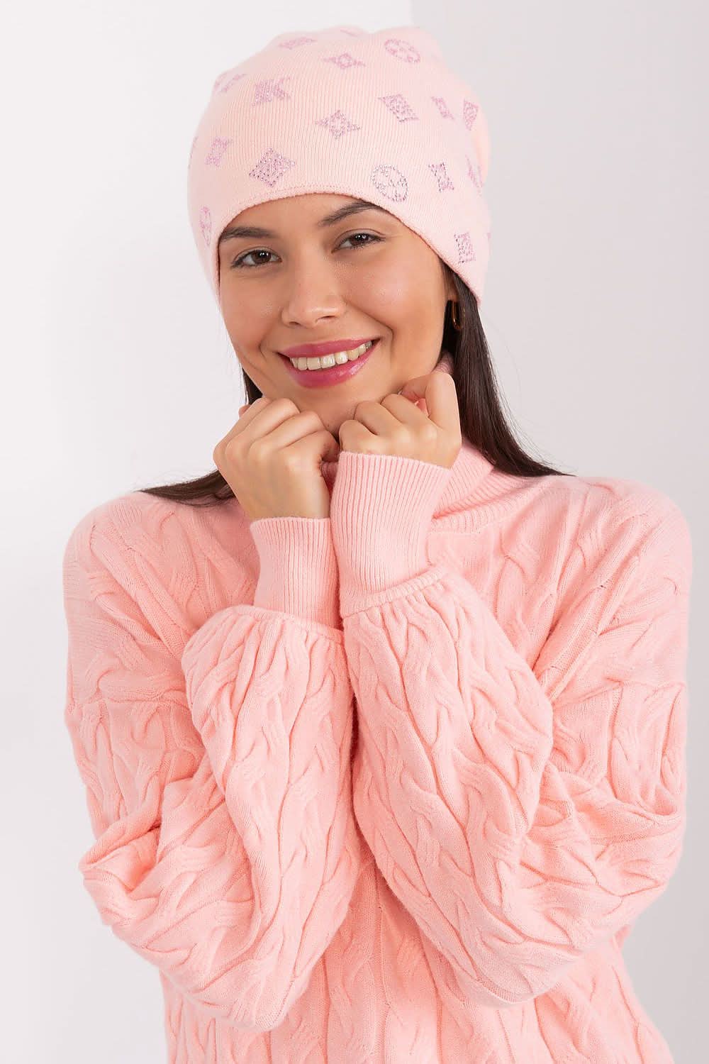 Women Winter Beanie Cashmere Rhinestone - ShalayeFashion