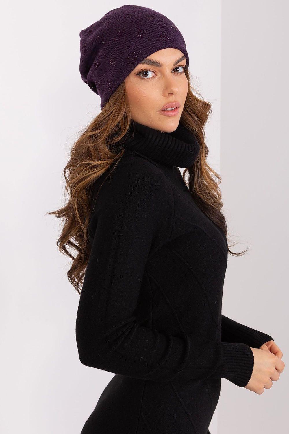 Women Winter Beanie Cashmere Rhinestone - ShalayeFashion