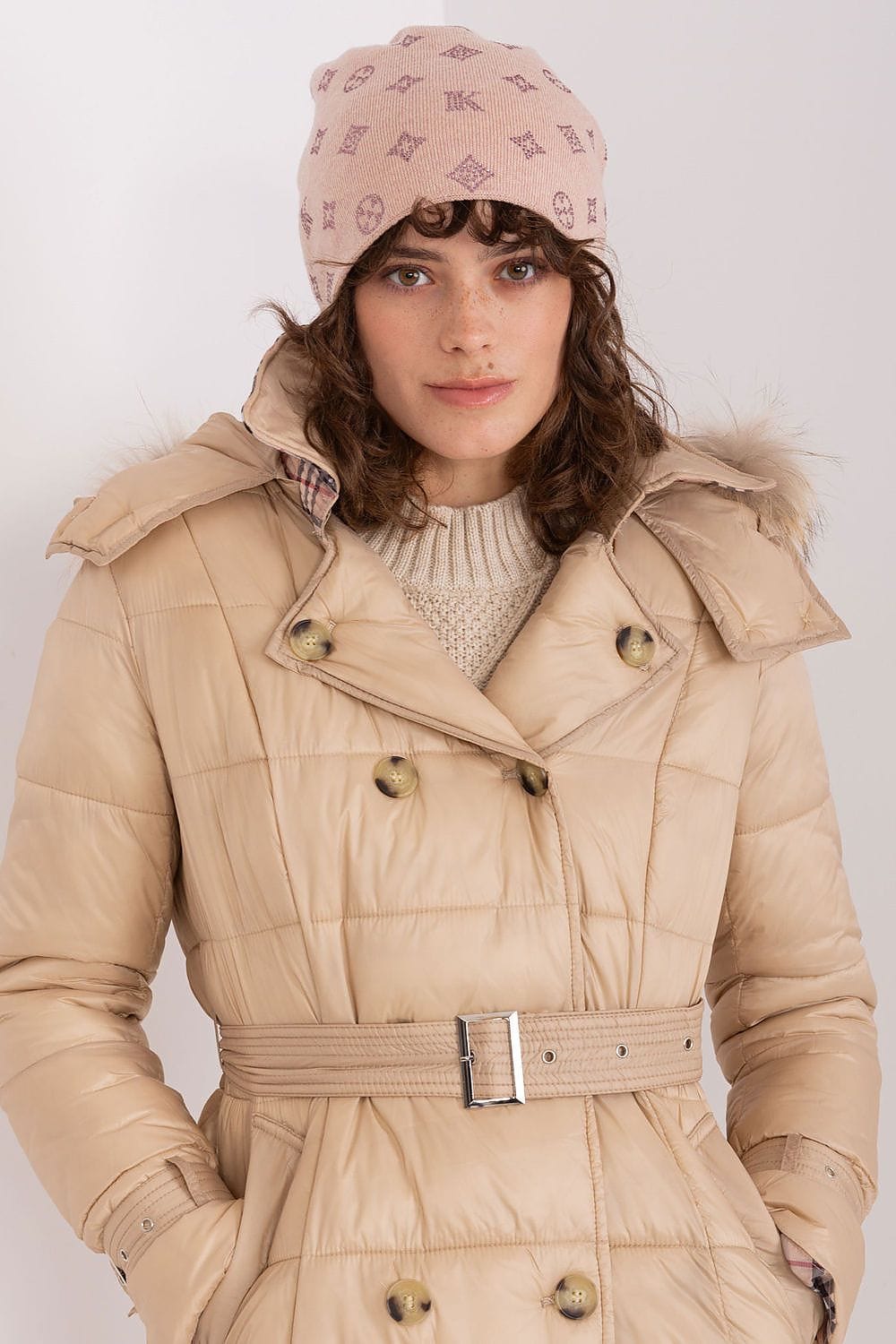 Women Winter Beanie Cashmere Rhinestone - ShalayeFashion