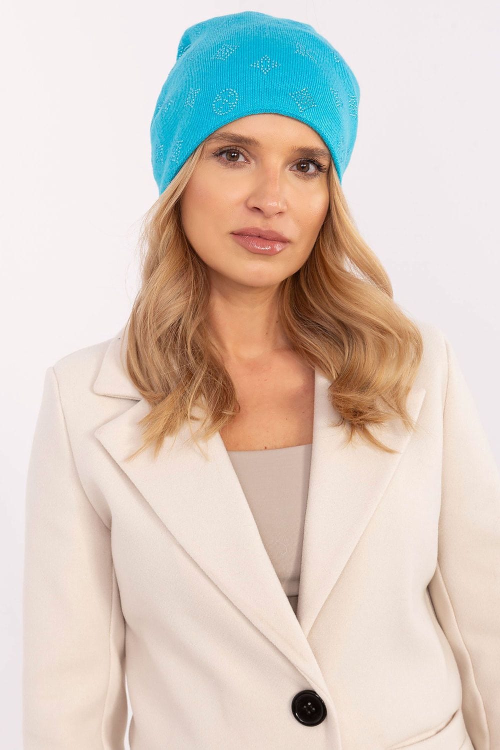 Women Winter Beanie Cashmere Rhinestone - ShalayeFashion