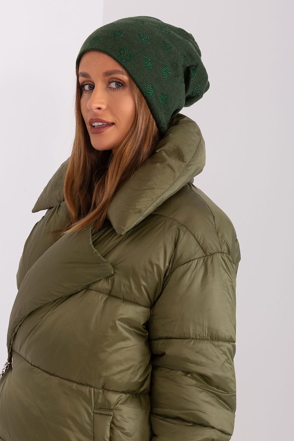 Women Winter Beanie Cashmere Rhinestone - ShalayeFashion