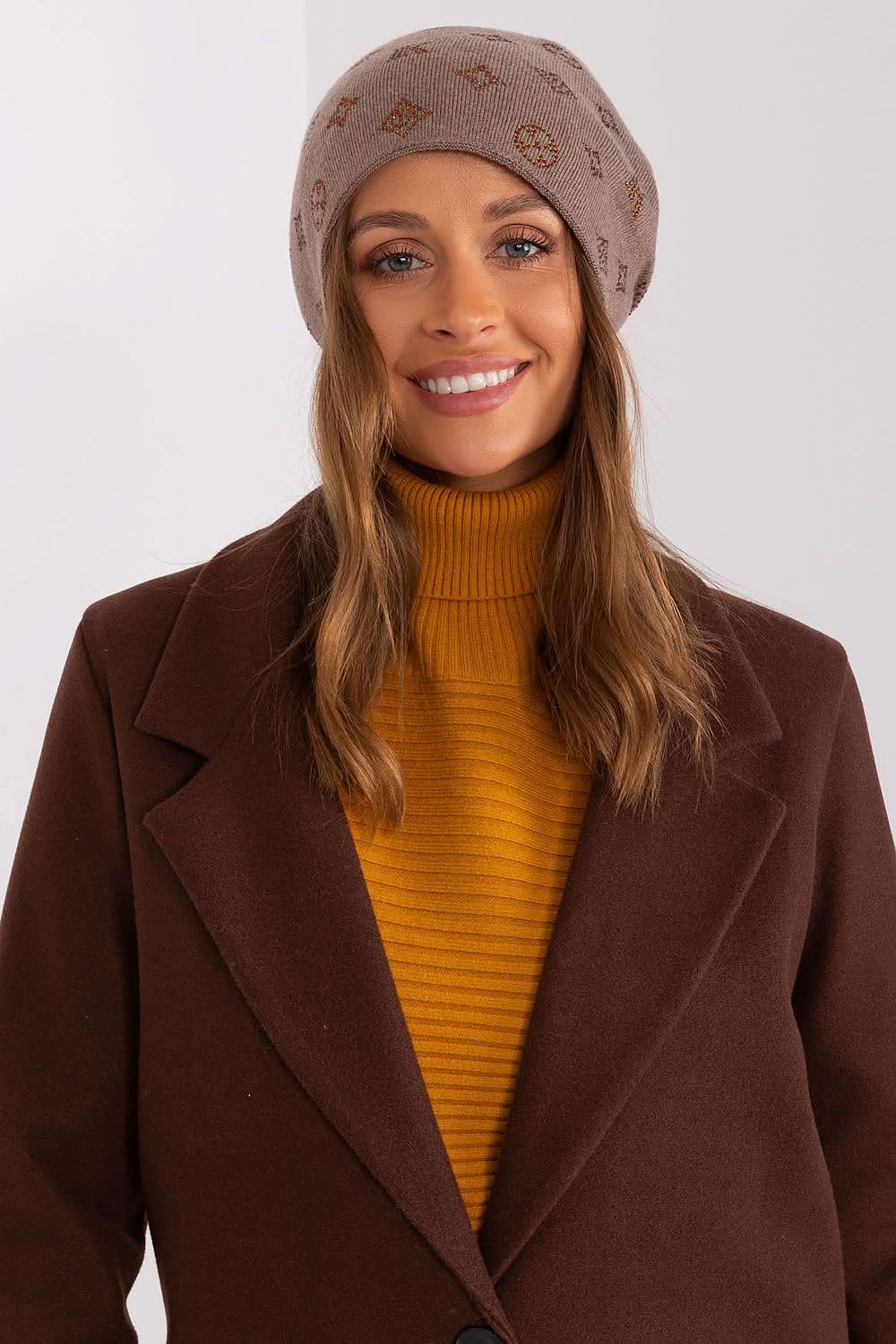Women Winter Beanie Cashmere Rhinestone - ShalayeFashion