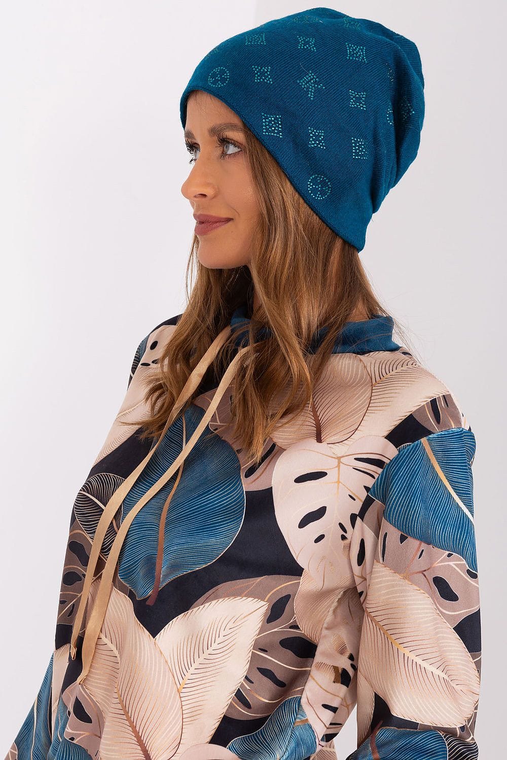 Women Winter Beanie Cashmere Rhinestone - ShalayeFashion