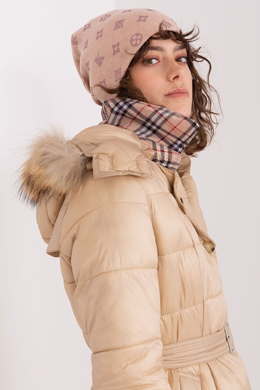 Women Winter Beanie Cashmere Rhinestone - ShalayeFashion
